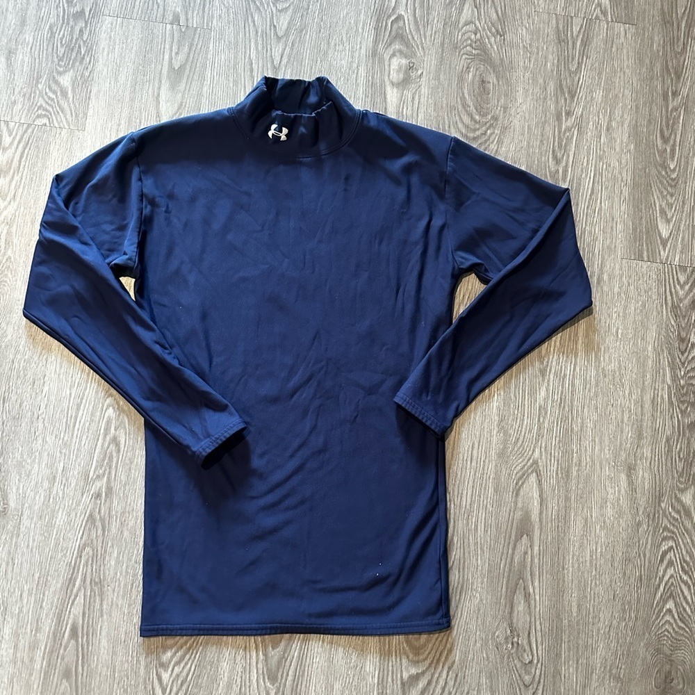 Under Armour Men’s ColdGear Mock Neck Compression Long Sleeve size Large